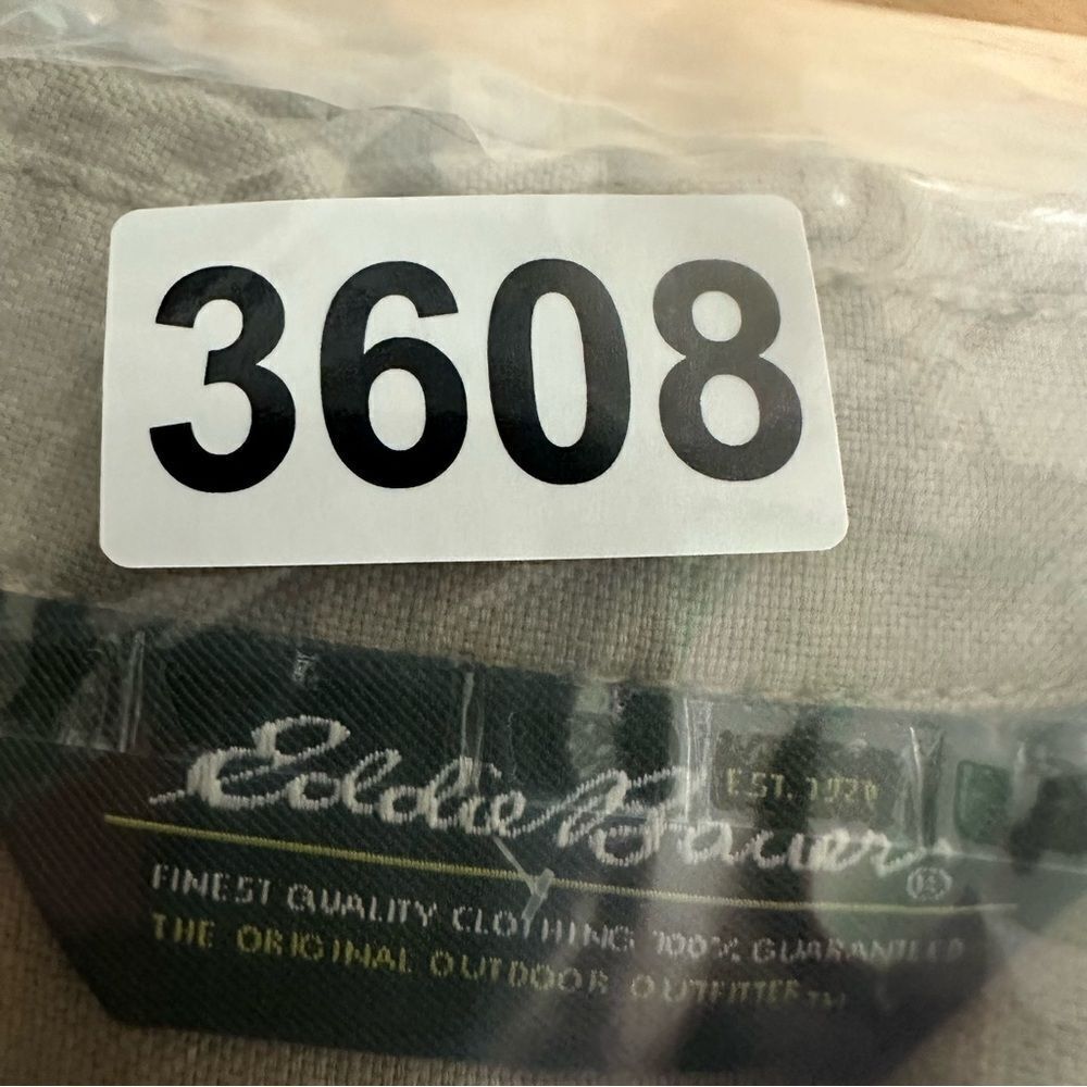 Eddie Bauer Shirt Jacket Womens Medium Beige Linen Blend Chore Field Outdoor‎ - Picture 12 of 12